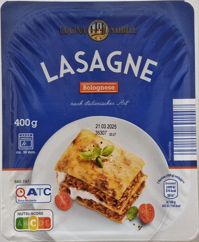 Lasagne Bolognese