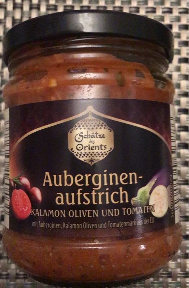 Auberginenaufstrich Kalamon Oliven Tomaten