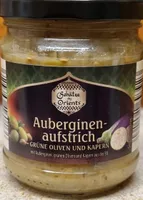 Auberginenaufstrich Grüne Oliven und Kapern