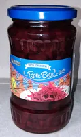 Rote Beete in Streifen