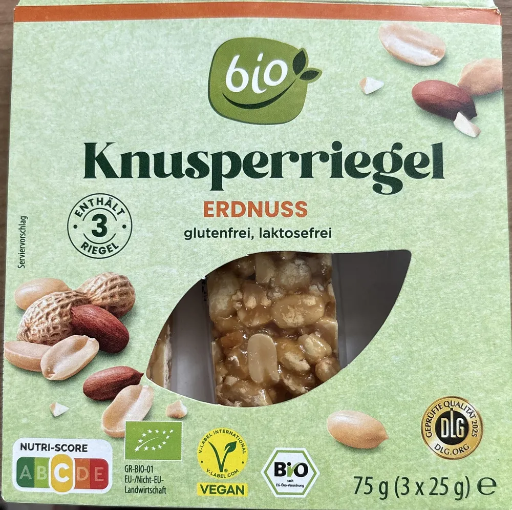 Bio-Knusperriegel - Erdnuss