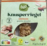 Bio-Knusperriegel - Erdnuss