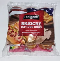 Brioche Hot Dog Buns, vorgeschnitten