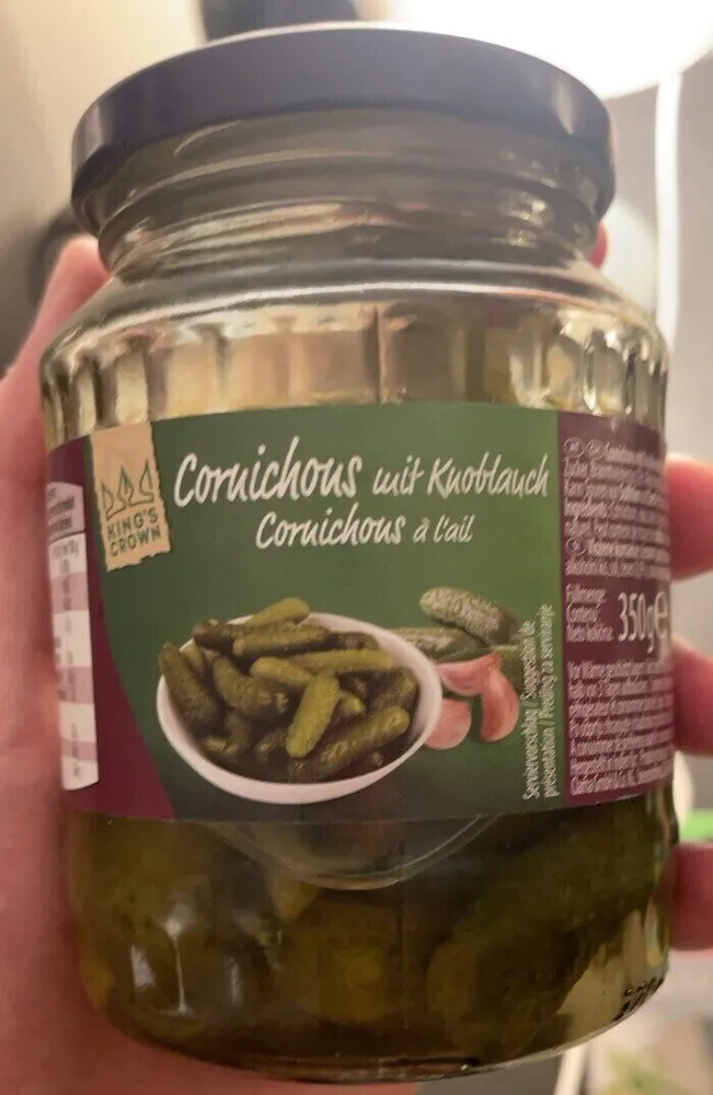 Cornichons mit Knoblauch
