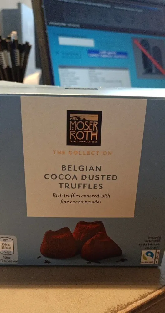 Belgian coca dusted truffles