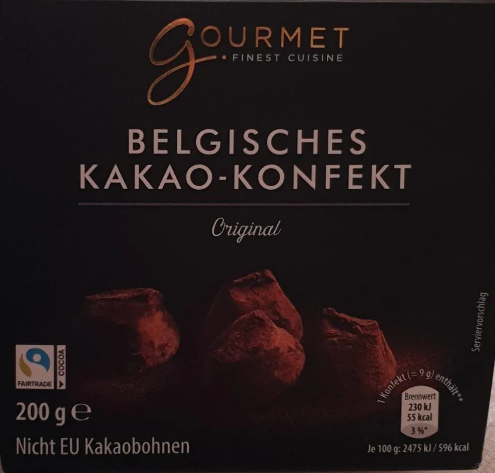 Belgisches kakao-konfekt original