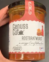 Rostbratwurst in würziger Curry-Ketchup-Sauce