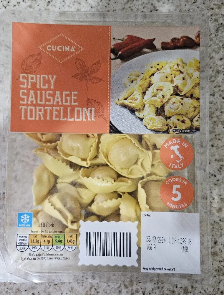 Spicy Sausage Tortellini
