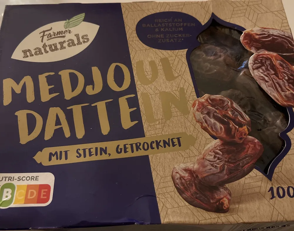 Medjoul-Datteln mit Stein, getrocknet