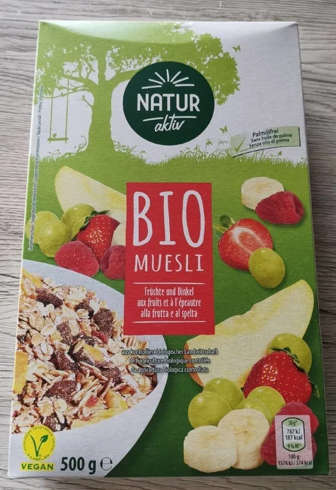 Bio Muesli aux fruits et à l'épeautre