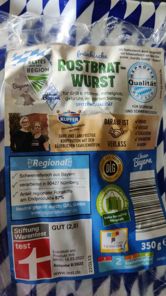 Fränkische Rostbratwurst