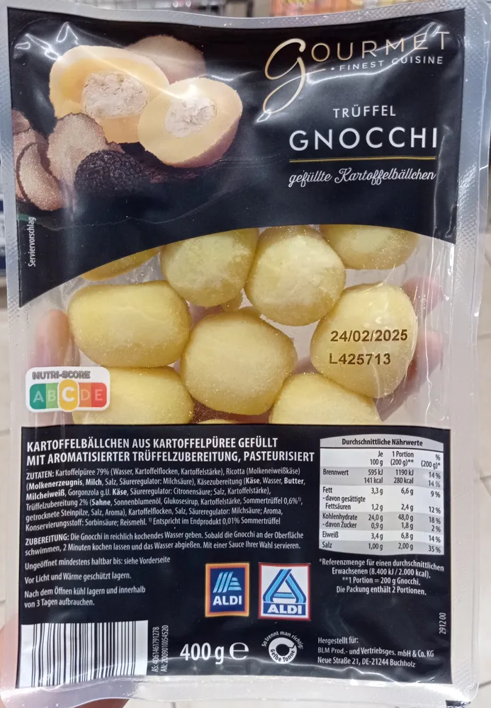 Gefüllte Gnocchi - Trüffel