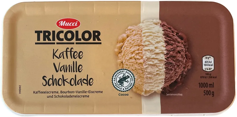 Tricolor, Kaffee-Vanille-Schoko