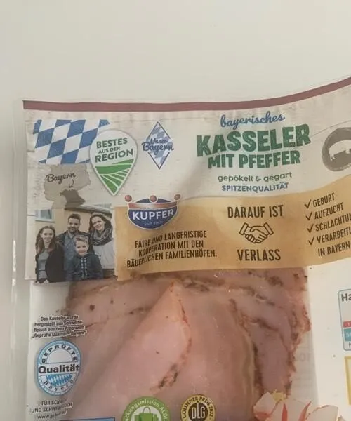 Bayerisches Kasseler mit Pfeffer