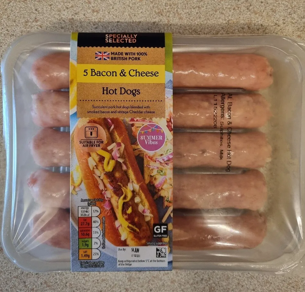 Bacon & Cheese Hot Dogs