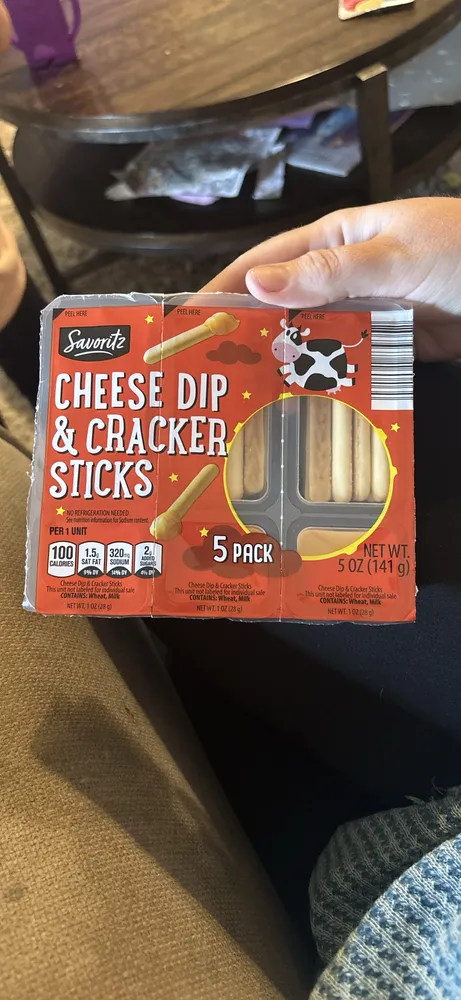 Cheese Dip & Cracker Sticks