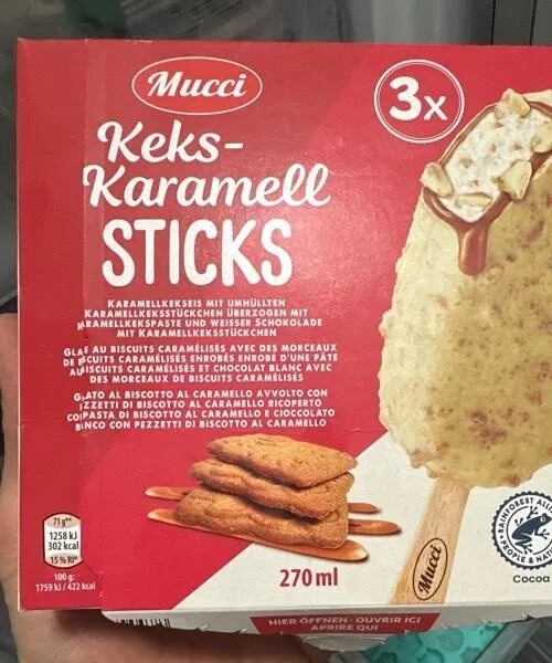 Keks-Karamell Sticks