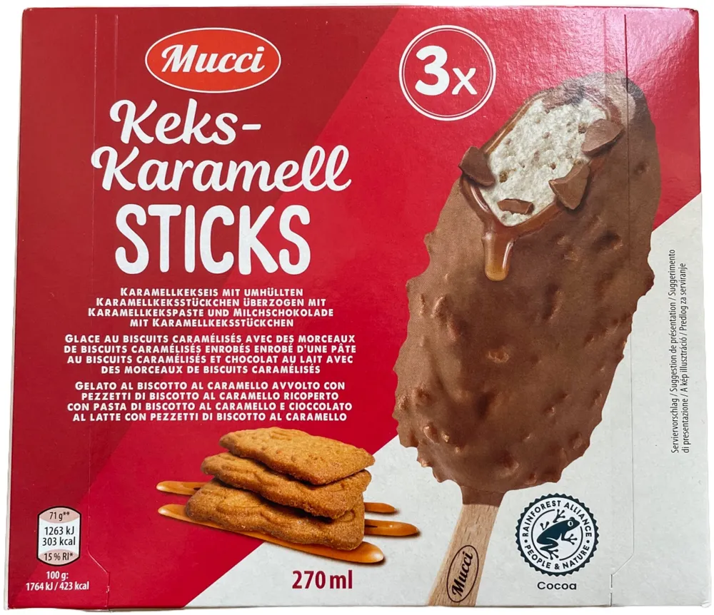 Keks-Karamell Sticks