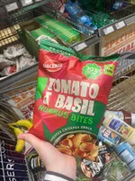 Tomato & Basil Hummus Bites