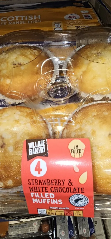 Strawberry And White Chocolate Muffin