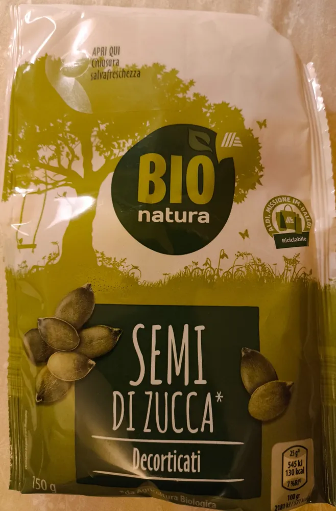 Semi di zucca decorticati