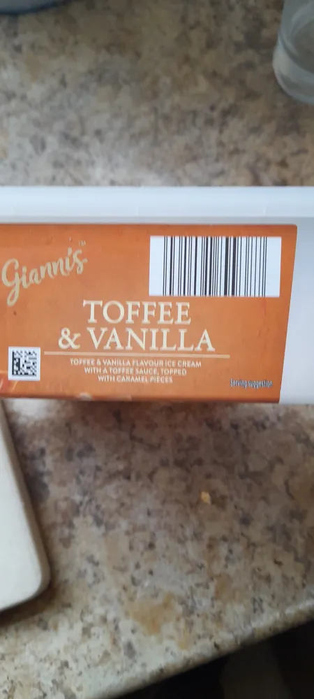 Toffee And Vanilla Ice Creak