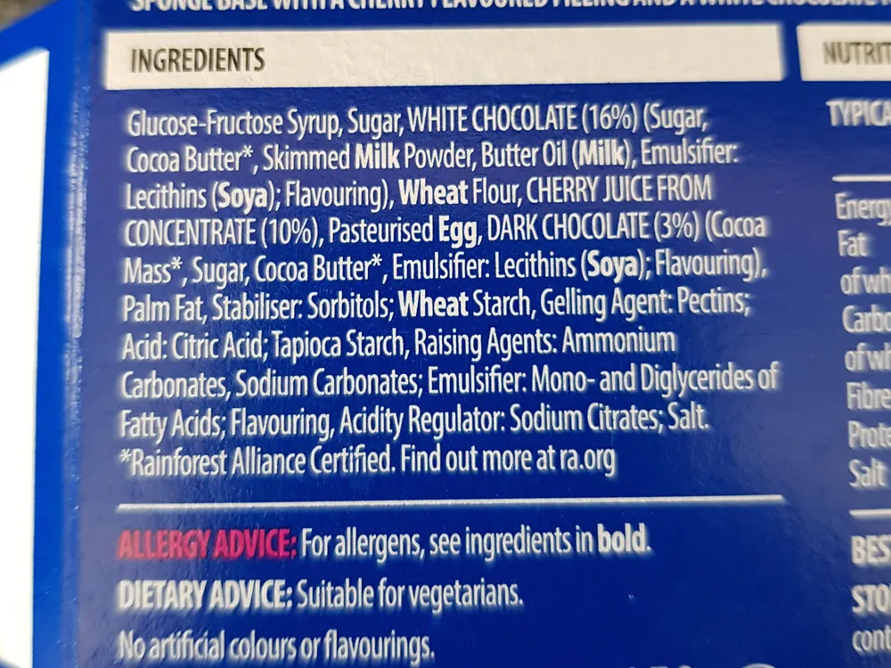 Cherry Bakewell flavour Jaffa Cakes