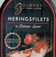 Heringsfilets in Rotwein-Sauce