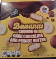 Bananas Covered in Dark Chocolate and Peanut Butter