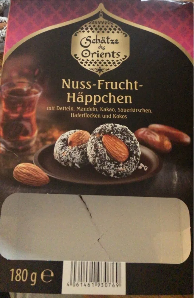 Nuss Frucht Häppchen