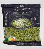 Spinat-Spätzle mit Blattspinat
