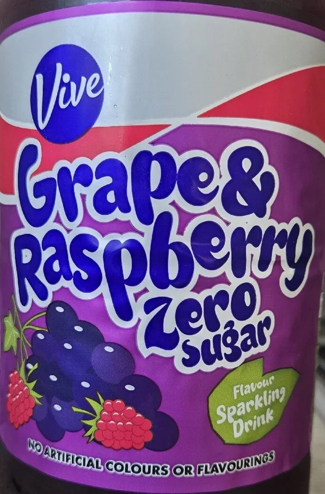 Grape & Raspberry Zero Sugar Sparkling Drink