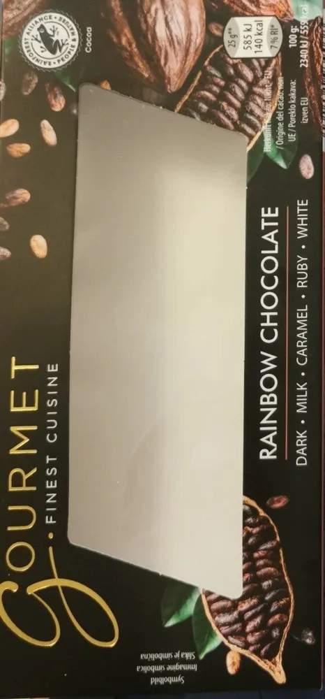 Rainbow chocolate gourmet