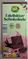 Edelbitter Schokolade, 70 % Kakao