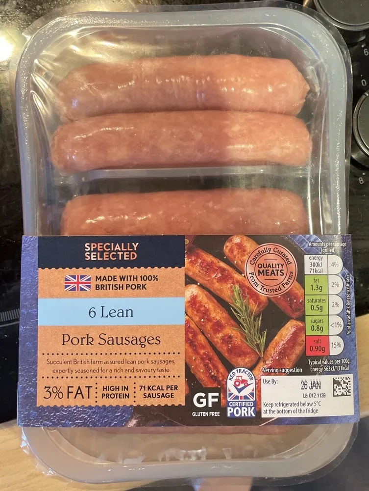 Lean Pork Sausages