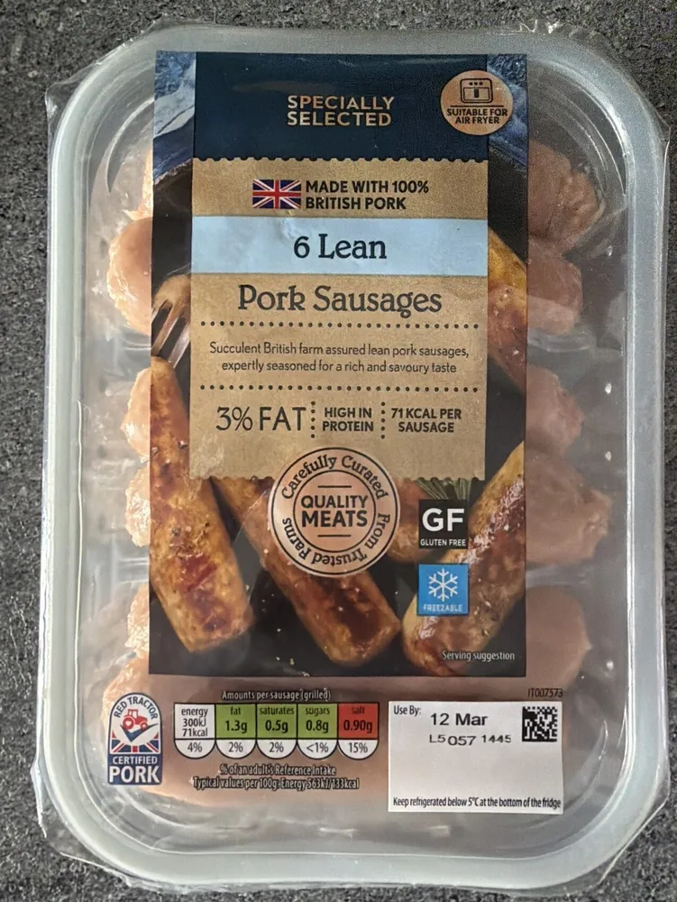 Lean Pork Sausages