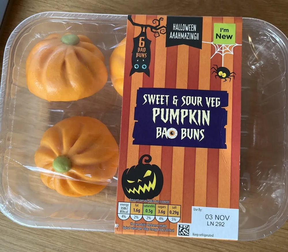 Sweet & Sour Veg Pumpkin Bao