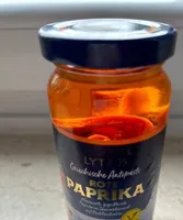 Rote Paprika, mariniert, gegrillt, in Sonnenblumenöl