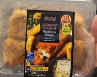 2 Chunky Breaded Haddock Fillets