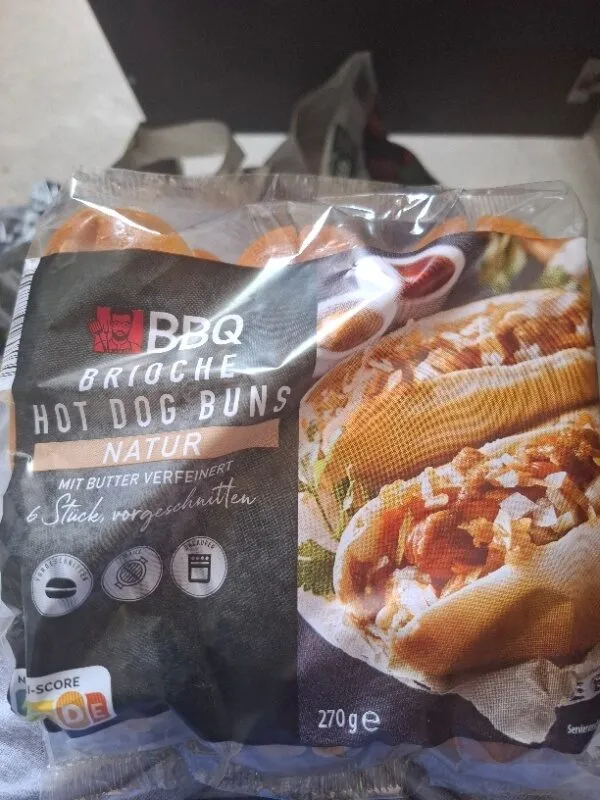ALDI BBQ Brioche Hot Dog Buns 1.79€