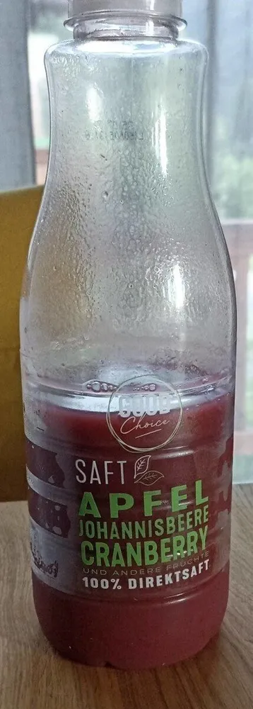 Apfel johannisbeere cranberry saft