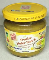 Frucht-Hafersnack - Apfel-Erdbeer-Mango-Maracuja