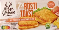 ALDI ALPENSCHMAUS Rösti Toast Alpen 400g Schinken-Schmelzkäse 3.59€ je 1kg 8.98€