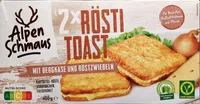 Rösti-Toast - Bergkäse und Röstzwiebeln