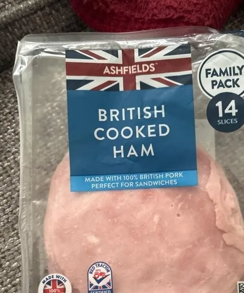 PEEL HER ASHFIELDS FAMILY PACK BRITISH COOKED HAM