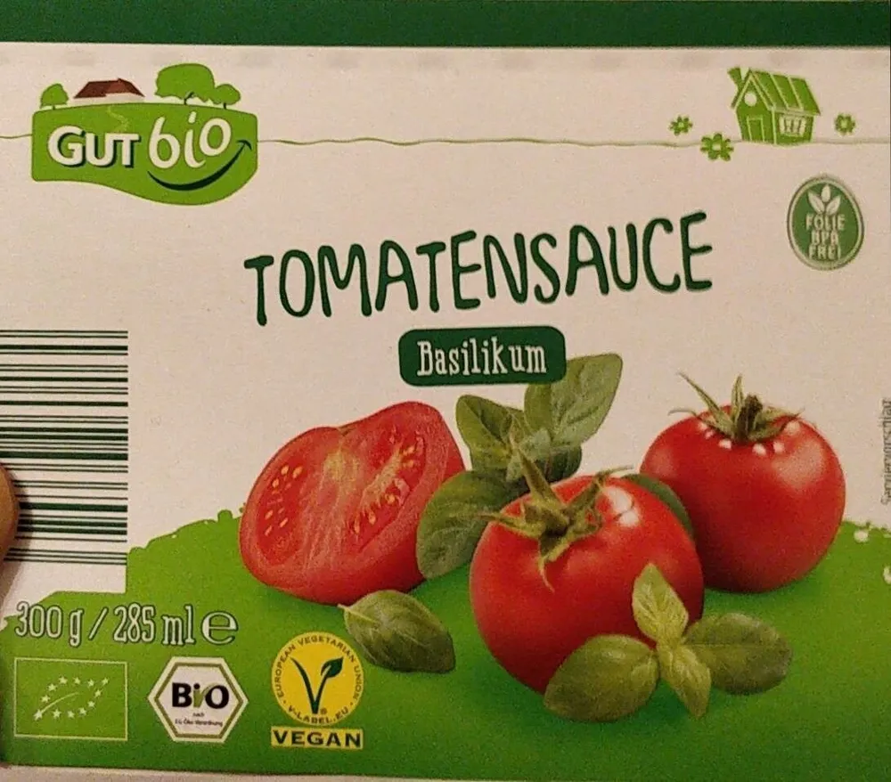 Bio-Tomatensauce - Basilikum