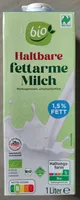 Haltbare fettarme Bio-Milch 1,5 % Fett