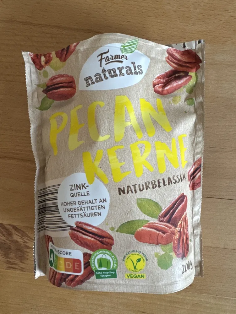 Pecankerne naturbelassen