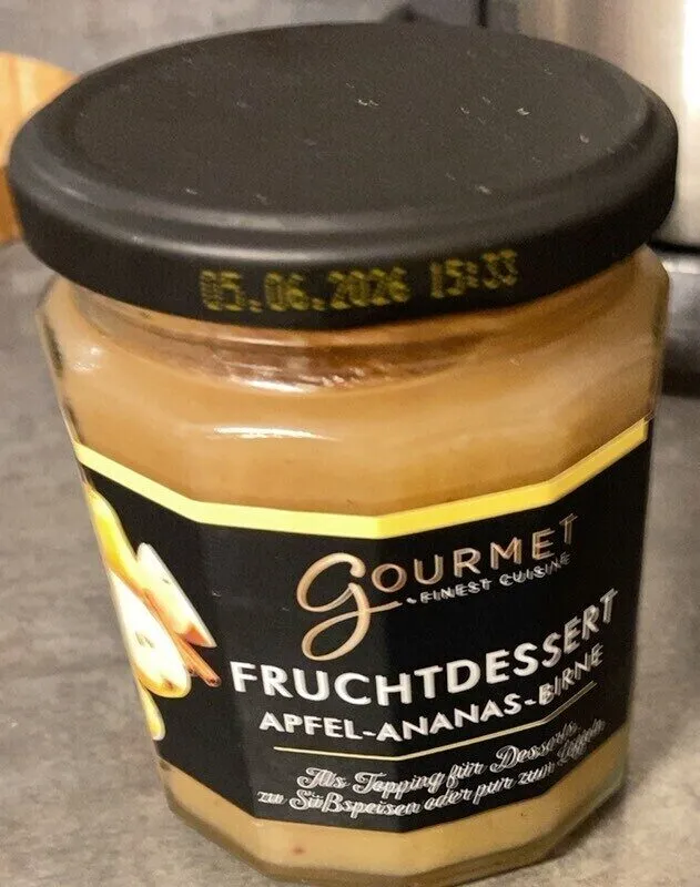 Fruchtdessert Apfel-Ananas-Birne