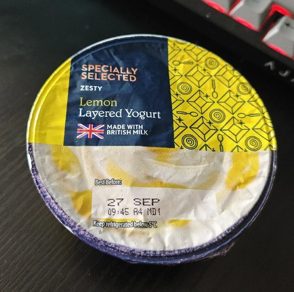 Lemon Layered Yoghurt